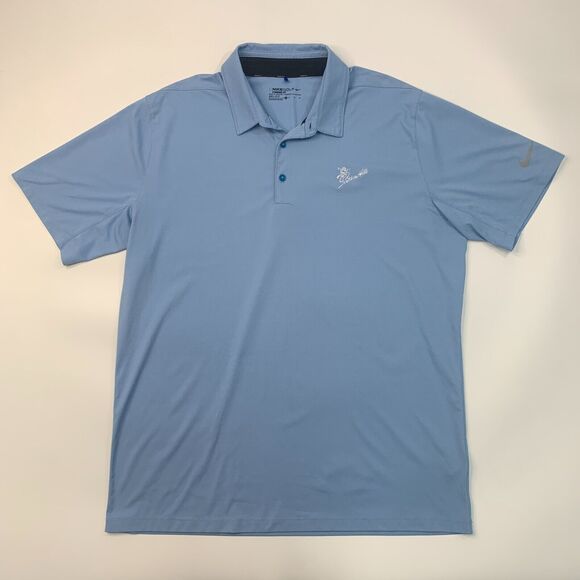 Nike Golf Polo Shirt Mens XL Extra Large Evening Blue Standard Fit Performance - Picture 2 of 11